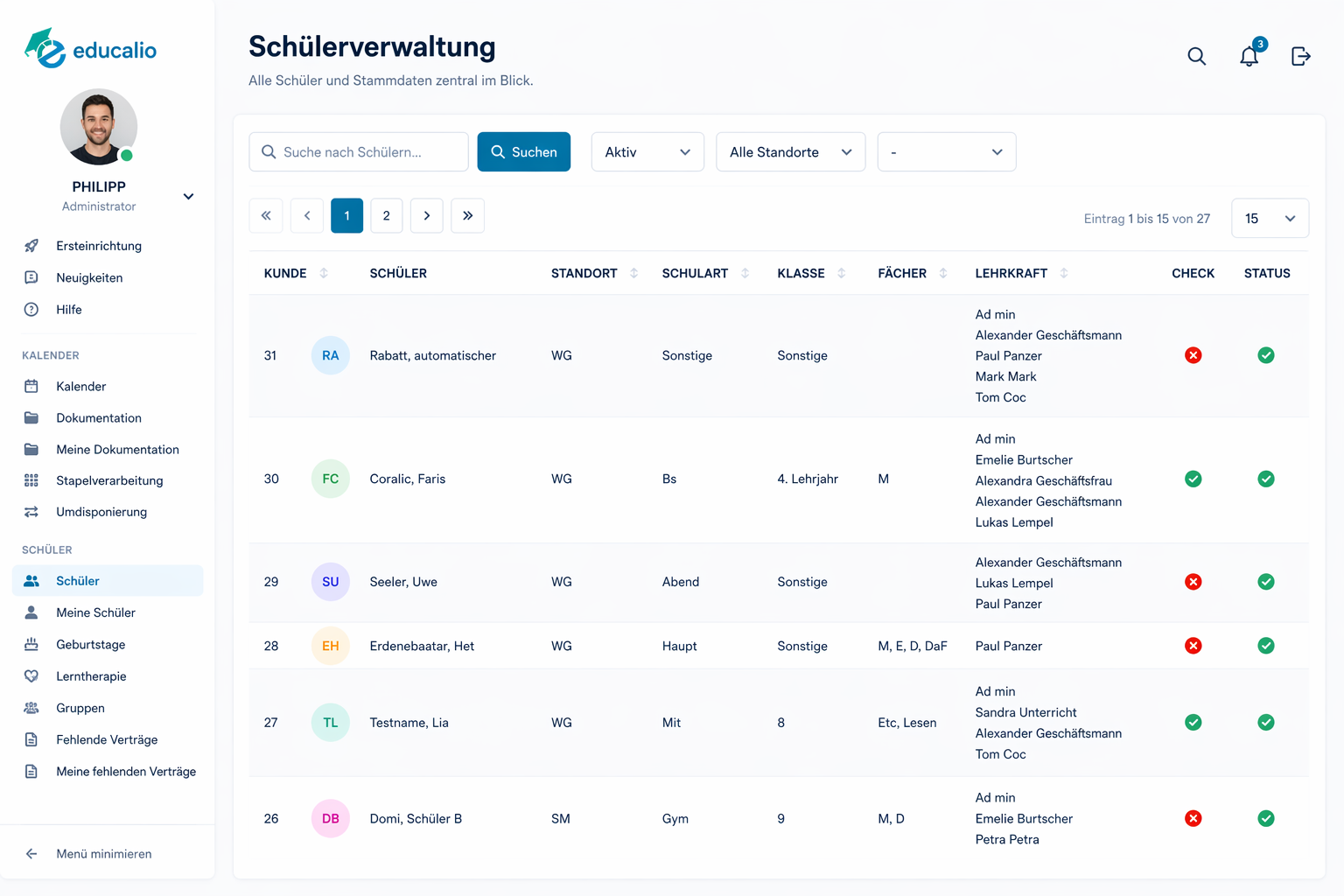 Schülerverwaltung