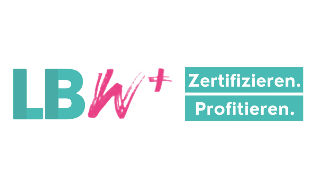 LBW+ Logo mit Slogan Zertifizieren. Profitieren.